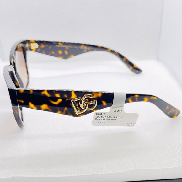 Dolce & Gabbana DG4437 Women's Sunglasses – Gradient Brown Havana - Picture 3 of 4